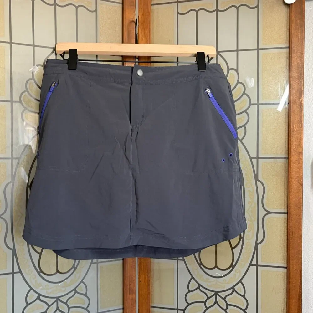 Title Nine Rogue Skort Gray Hiking Athletic Gorpcore Pickleball Outdoors Size 4